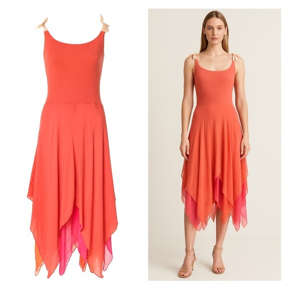Ralph Lauren Asymmetrical Silk Cashmere Midi Dress 90s Fairy Handkerchief  Hem 12 - afp-fysiotherapie.nl